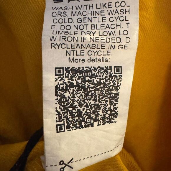 Floreya Women’s Milkmaid Midi Dress Yellow Mustard Tie Front Size M Medium - Picture 6 of 7